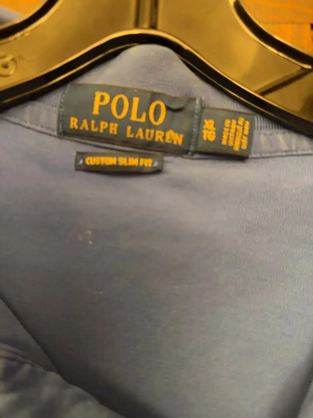 Polo Ralph Lauren Custom Slim Fit Polo‎ Shirt Blue Size XL